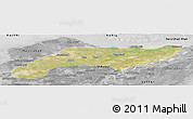 Satellite Panoramic Map of Jakobabad, desaturated