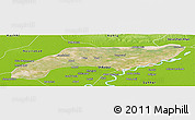 Satellite Panoramic Map of Jakobabad, physical outside