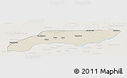 Shaded Relief Panoramic Map of Jakobabad, lighten