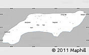 Gray Simple Map of Jakobabad, single color outside