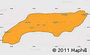 Political Simple Map of Jakobabad, cropped outside