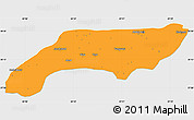 Political Simple Map of Jakobabad, single color outside