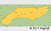 Savanna Style Simple Map of Jakobabad, cropped outside