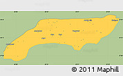 Savanna Style Simple Map of Jakobabad, single color outside