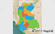 Political Map of Sind, satellite outside