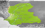 Physical Panoramic Map of Sind, desaturated
