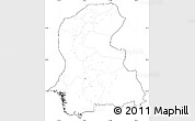 Blank Simple Map of Sind, cropped outside, no labels