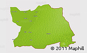 Physical 3D Map of Tharparkar, cropped outside