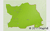 Physical 3D Map of Tharparkar, lighten