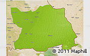 Physical 3D Map of Tharparkar, satellite outside