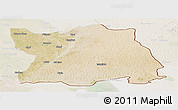 Satellite Panoramic Map of Tharparkar, lighten