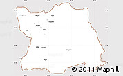 Classic Style Simple Map of Tharparkar, cropped outside