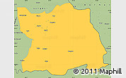 Savanna Style Simple Map of Tharparkar