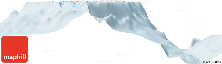 Classic Style Horizon Map of Palau, single color outside
