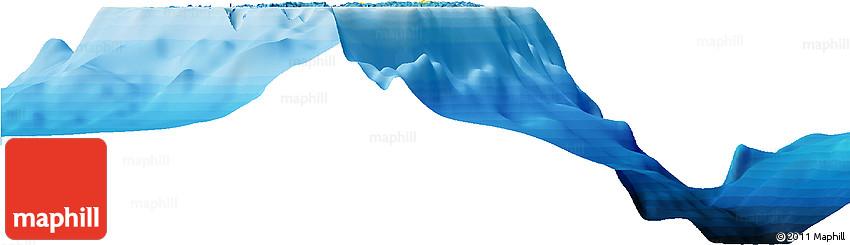 Flag Horizon Map of Palau, political outside, flag rotated