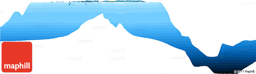 Flag Horizon Map of Palau, single color outside, bathymetry sea, flag centered