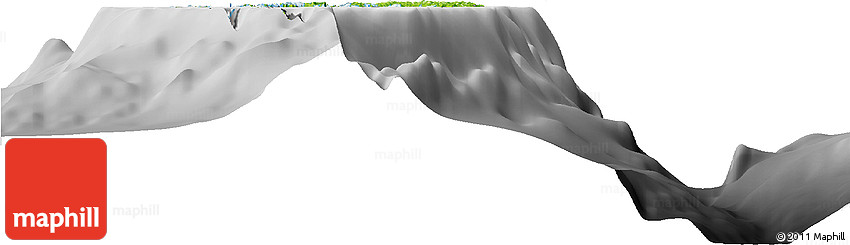 Physical Horizon Map of Palau, desaturated
