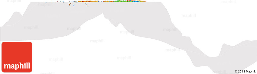 Political Horizon Map of Palau, cropped outside