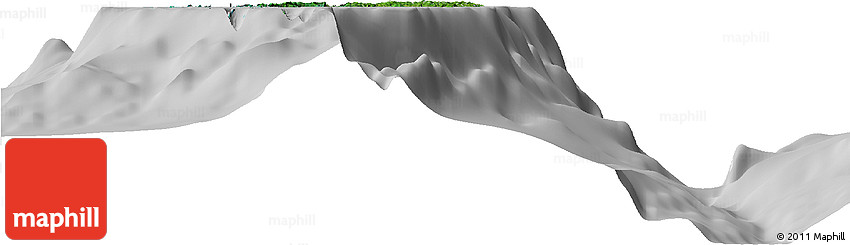 Satellite Horizon Map of Palau, lighten, desaturated