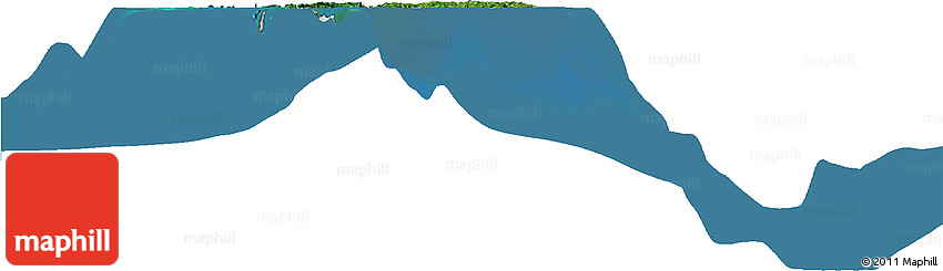 Satellite Horizon Map of Palau, lighten, land only