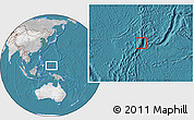 Satellite Location Map of Palau, lighten, desaturated, land only