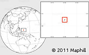 Savanna Style Location Map of Palau, blank outside, hill shading inside