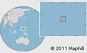 Savanna Style Location Map of Palau, lighten, desaturated, land only