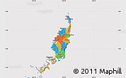 Political Map of Palau, cropped outside