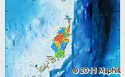Political Map of Palau, political shades outside