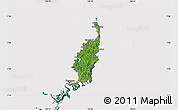 Satellite Map of Palau, cropped outside