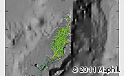 Satellite Map of Palau, desaturated