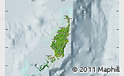 Satellite Map of Palau, lighten