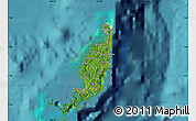 Satellite Map of Palau, physical outside, satellite sea