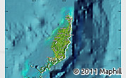 Satellite Map of Palau, political outside, satellite sea