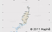 Shaded Relief Map of Palau, cropped outside