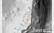 Shaded Relief Map of Palau, desaturated