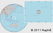 Gray Location Map of Ngatpang, highlighted country