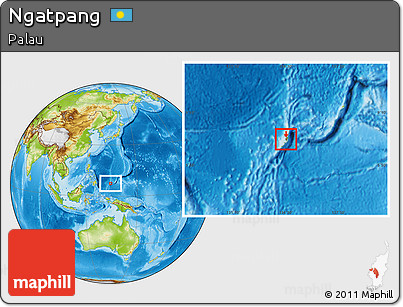 Physical Location Map of Ngatpang