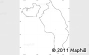 Blank Simple Map of Ngatpang, cropped outside, no labels
