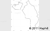 Blank Simple Map of Ngatpang, cropped outside
