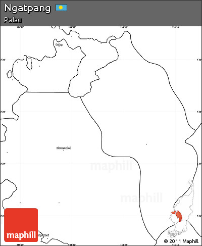 Blank Simple Map of Ngatpang