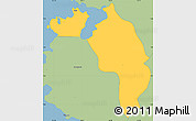 Savanna Style Simple Map of Ngatpang