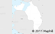 Silver Style Simple Map of Ngatpang