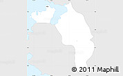 Silver Style Simple Map of Ngatpang, single color outside