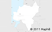 Silver Style Simple Map of Ngeremlengui