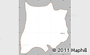 Gray Simple Map of Ngiwal, cropped outside