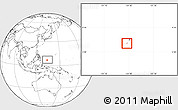 Blank Location Map of Peleliu, highlighted country, within the entire country