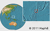 Satellite Location Map of Peleliu, highlighted country