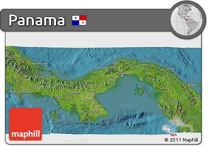 Satellite 3D Map of Panama