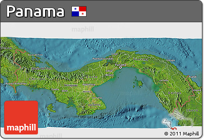 Satellite 3D Map of Panama